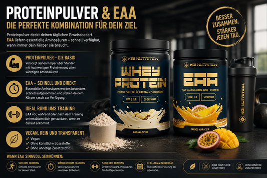 EAA als Ergänzung zu Proteinpulver – wann sie sinnvoll sein können