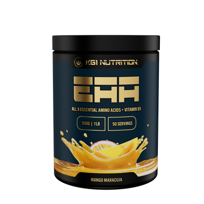 EAA, all 8 essential amino acids + Vitamin B5, Doseninhalt 500g