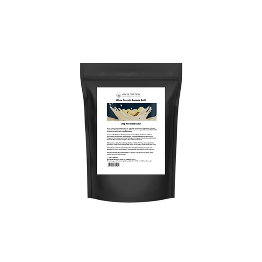 KG1 Nutrition WHEY Protein Banana Split Probierbeutel 30g - Testgröße Proteinpulver